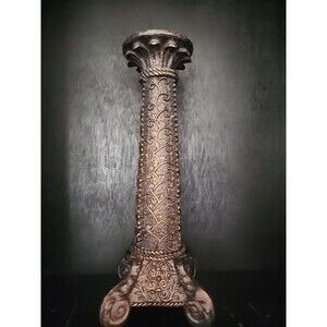 14" Tall Candleholder Intricate Design